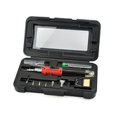 HS-1115K 10-in-1 Multifunctional Gas Soldering Iron Tool Set
